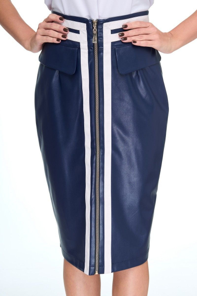 Юбка Anelli 989 синий - фото 5