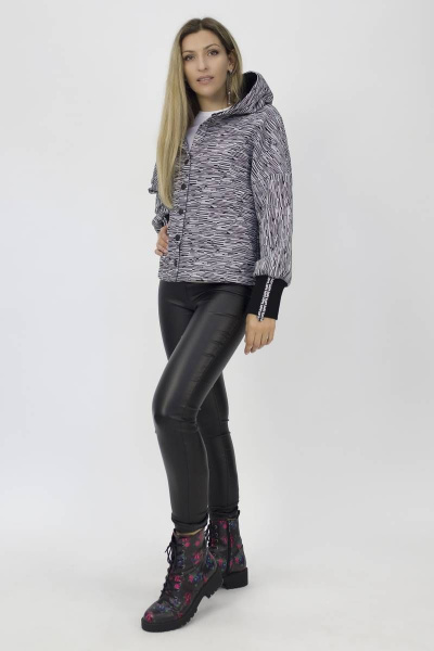 Худи Effect-Style 700 чёрно-белый - фото 2