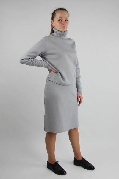 Демисезонный комплект одежды из трикотажных джемпера и юбки Полесье С0115-20 1С1096-Д43 170,176 ангора - фото 1