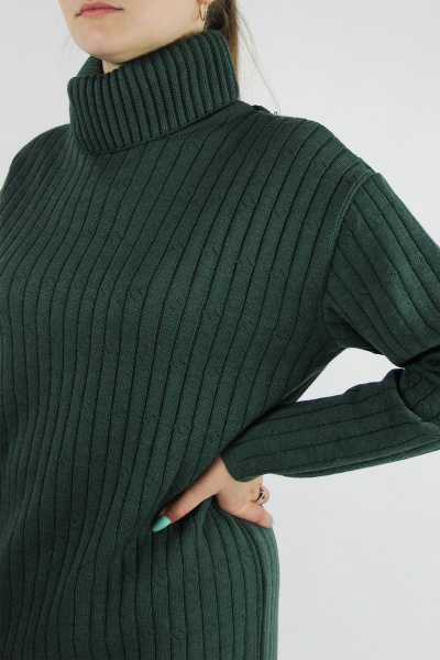 Платье прямого силуэта из вязки шерсть демисезон Полесье С4767-21 1С1059-Д43 164 мох - фото 4