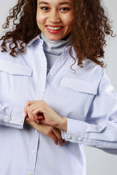 Туника женская прямого силуэта с воротником-стойкой Femme & Devur 70771 1.54F(170) - фото 3