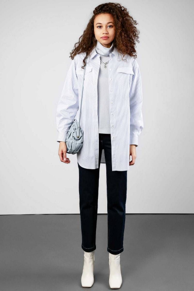 Туника женская прямого силуэта с воротником-стойкой Femme & Devur 70771 1.54F(170) - фото 1