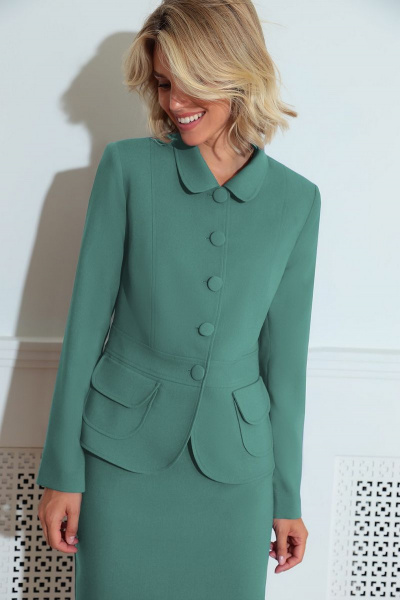 Жакет, юбка LeNata 21212 ментол.1 - фото 2