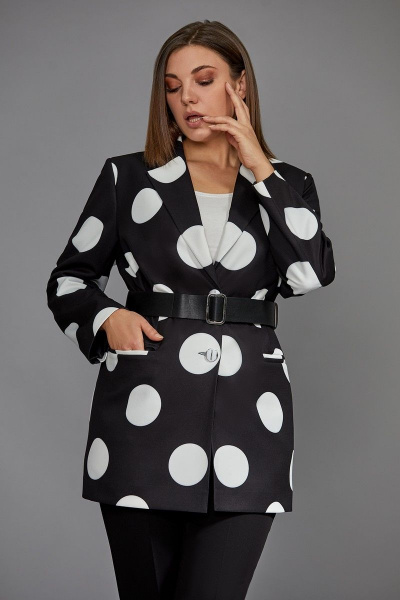 Жакет Mubliz 612 черно-белый - фото 1