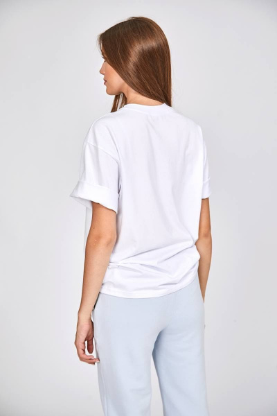 футболка оверсайз прямой силуэт с авторским принтом KOSKA 235 - фото 3