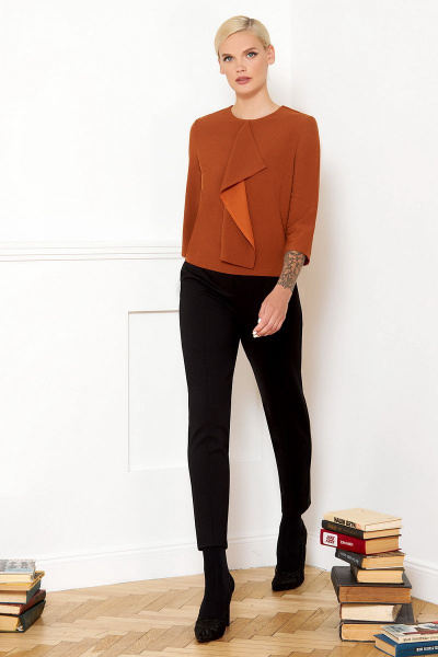 Блуза VIZANTI 8035 коричневый - фото 1