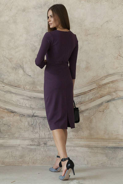 Футляр из трикотажа с болеро и эффектной застежкой ARTiMODA 321-11 сливовый - фото 3