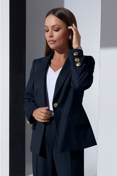 Блуза, брюки, жакет Lissana 4328 темно-синий - фото 5