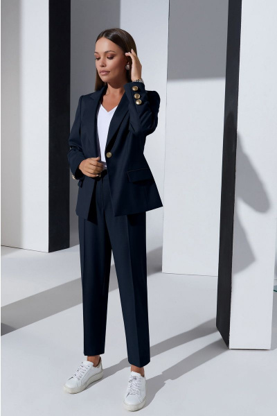Блуза, брюки, жакет Lissana 4328 темно-синий - фото 2