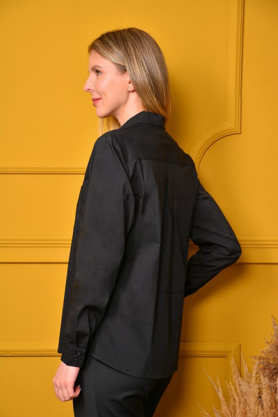 Рубашка в мужском стиле с отложным воротником LM ТН0235 - фото 4