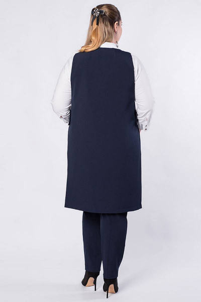 Демисезонный женский жилет прямого силуэта на подкладке Camelia 20118 8 - фото 3