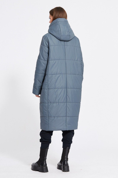 Пальто EOLA 2079 серо-синий - фото 4