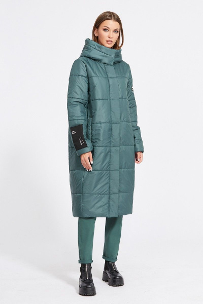 Пальто EOLA 2079 изумруд - фото 4