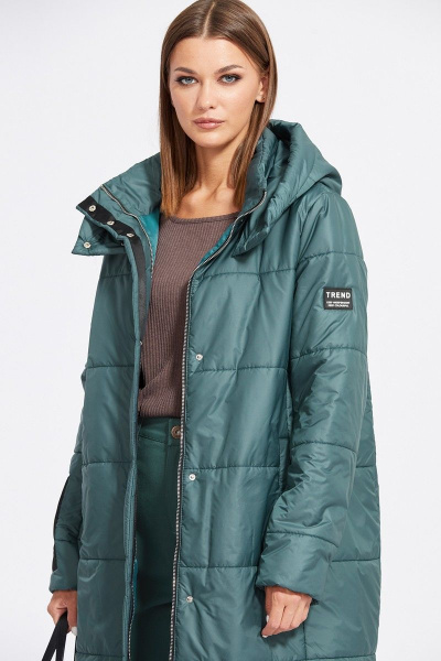 Пальто EOLA 2079 изумруд - фото 3