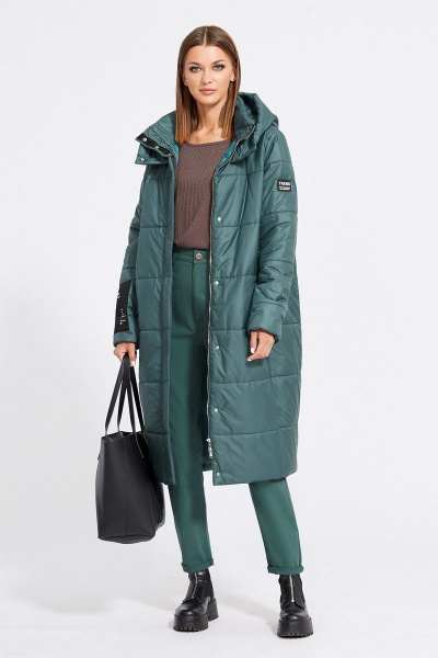 Пальто EOLA 2079 изумруд - фото 2