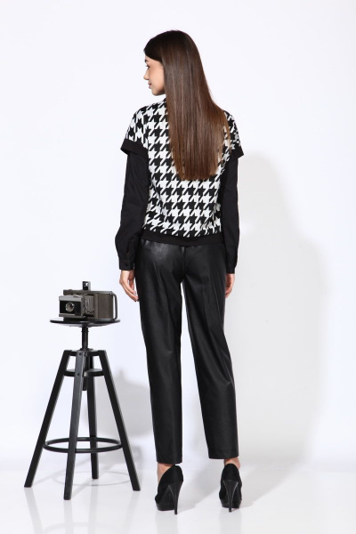 Жилет, рубашка Karina deLux М-9936Б черно-серый - фото 5