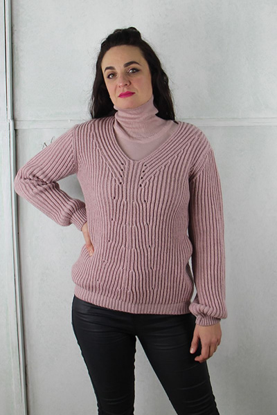 Джемпер Полесье С1058-21 1С8675-Д43 170,176 розовый_мрамор - фото 1