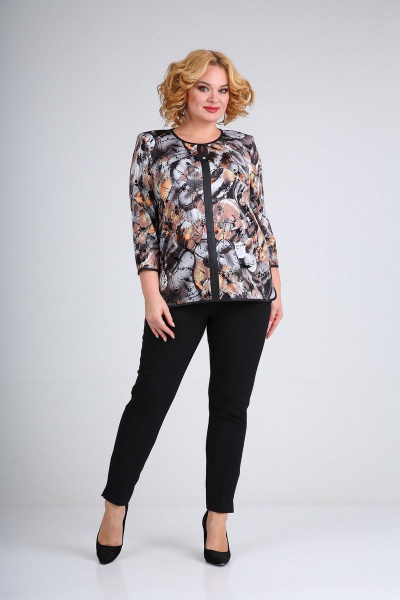 Блуза SOVITA M-108/1 желто-коричневый - фото 3