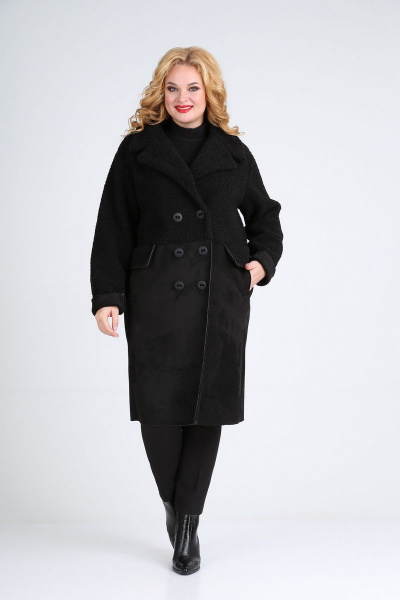 Пальто Диомант 1732 черный - фото 2
