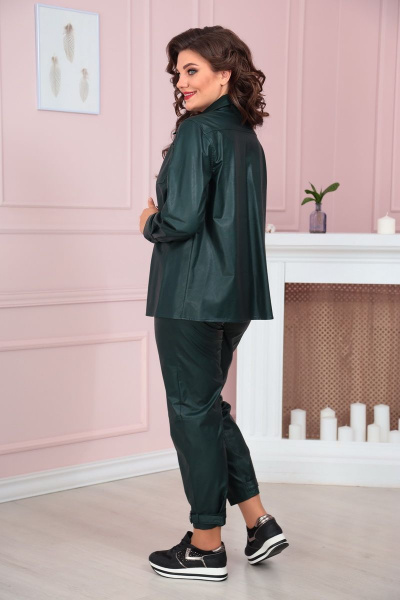 Брюки Solomeya Lux 859 темно-зеленый - фото 3