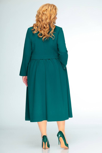 Платье Swallow 407 зеленый - фото 6