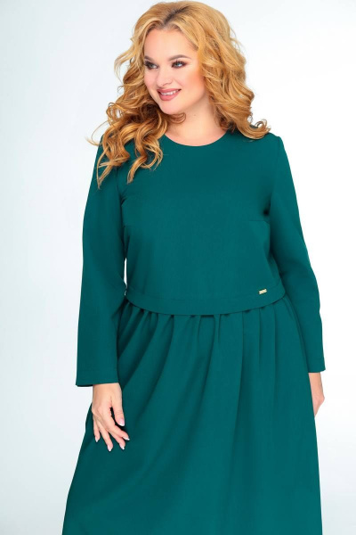 Платье Swallow 407 зеленый - фото 5