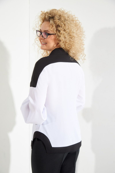 Блуза кантами с накладными карманами и широким рукавом Euromoda 391 - фото 2