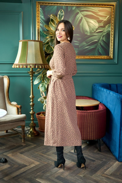 Платье ANASTASIA MAK 903 коричневый - фото 5