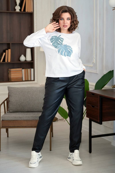 Джемпер Rumoda 2036/1_дл/р белый - фото 2