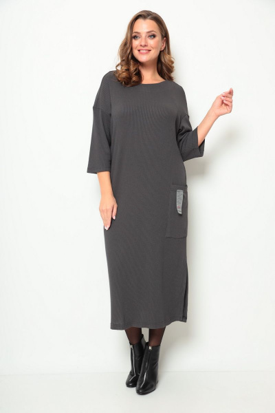 Платье Michel chic 2071 графит - фото 1