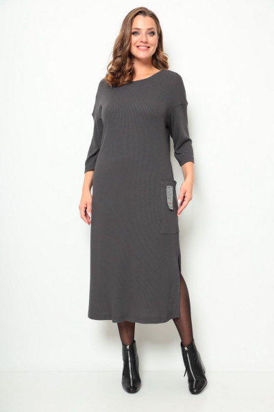 Платье Michel chic 2071 графит - фото 2