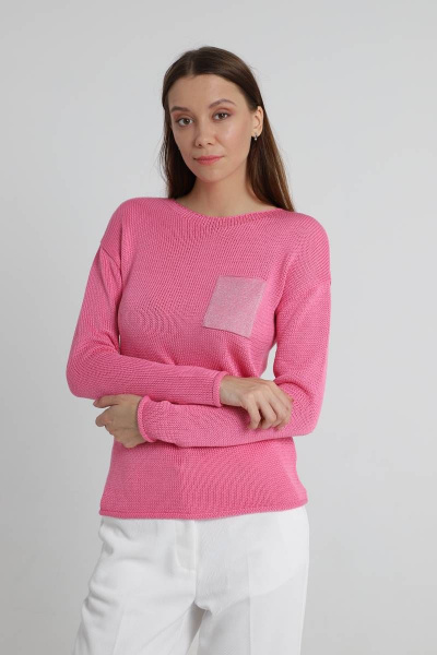 Демисезонный хлопковый джемпер розовый Romgil 645ХТЗ розовый - фото 1