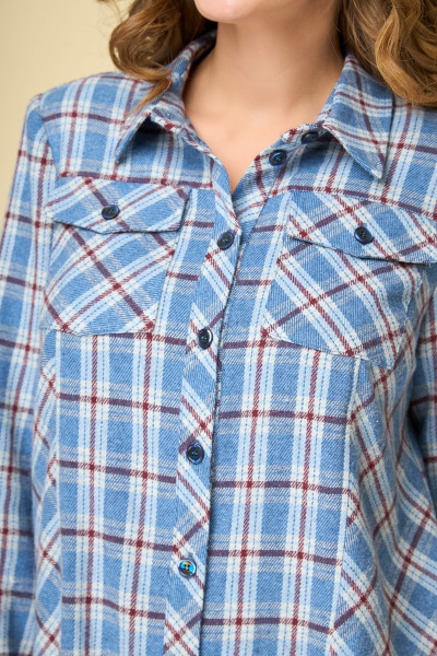 Туника DaLi 2590 голубая - фото 5