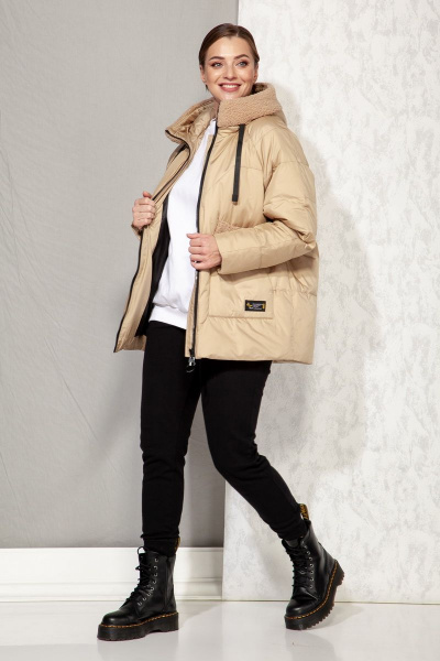 Куртка Beautiful&Free 4066 бежевый - фото 3