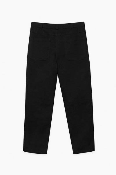 Утеплённые брюки прямого кроя из хлопка для мальчика Bell Bimbo 213155 черный - фото 3