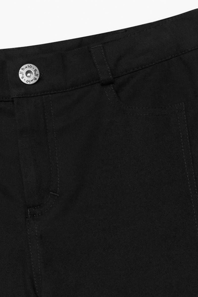 Утеплённые брюки прямого кроя из хлопка для мальчика Bell Bimbo 213155 черный - фото 2