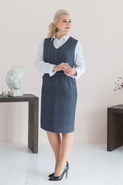 Сарафан ASV 2459 серый - фото 1