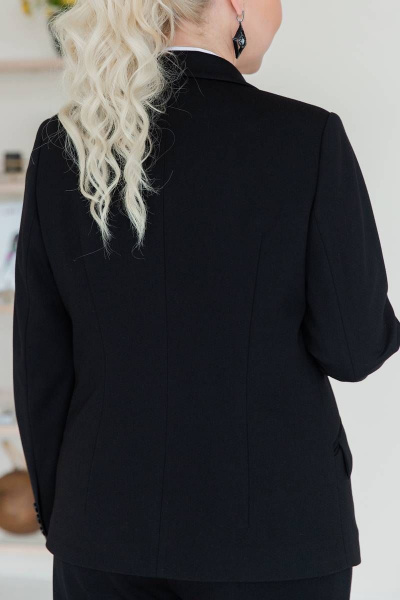 Деловой жакет из вискозы с застежкой на пуговицу и карманами ASV 2378 - фото 3
