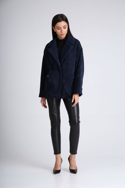 Пальто Диомант 1733 синий - фото 5