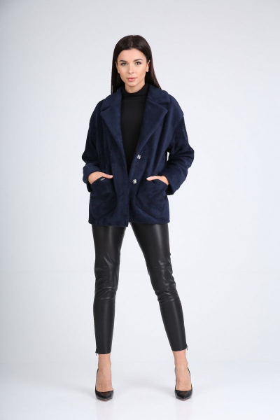 Пальто Диомант 1733 синий - фото 2