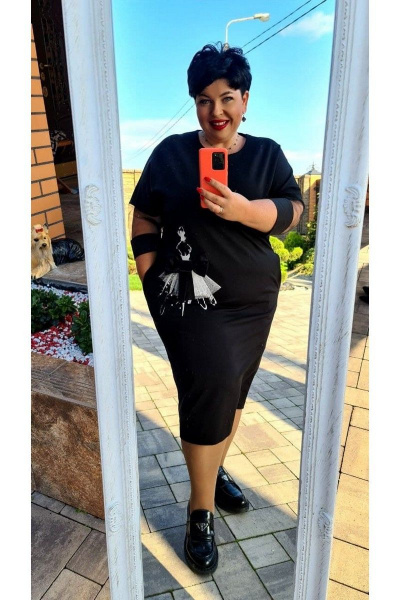 Платье Vittoria Queen 14103 черный - фото 3