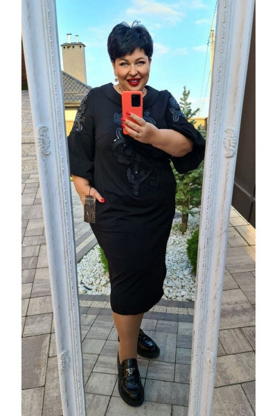 Платье Vittoria Queen 14293 черный - фото 5