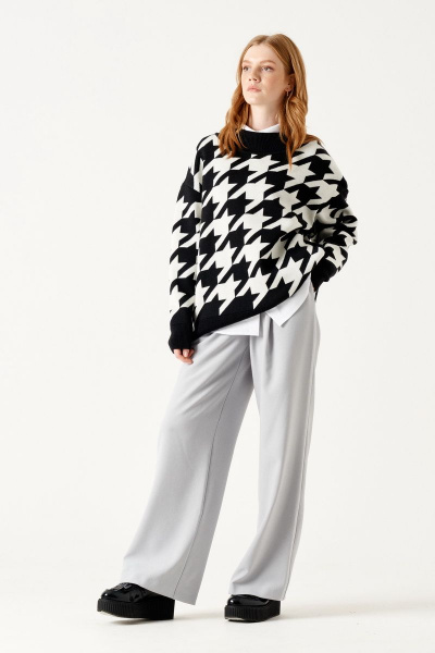 Джемпер ELLETTO 3499 черно-белый - фото 8