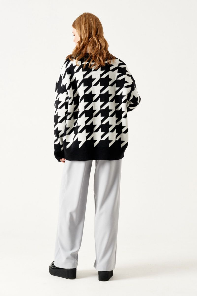 Джемпер ELLETTO 3499 черно-белый - фото 7