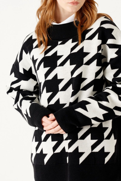 Джемпер ELLETTO 3499 черно-белый - фото 6