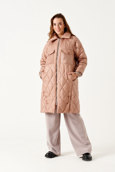 Плащ ELLETTO 3525 бежевый - фото 4