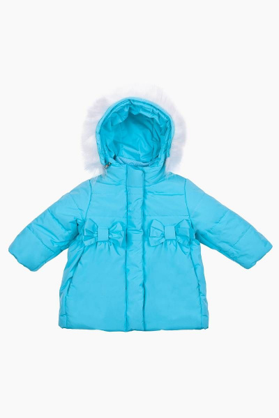 Куртка зимняя на каждый день бирюзовая из плащёвой ткани Bell Bimbo 213310 св.бирюза - фото 1