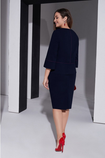 Жакет, юбка Lissana 4381 темно-синий - фото 4