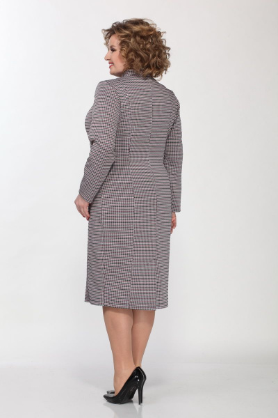 Деловое платье из вискозы с воротником-стойкой и карманами Ga-Ta Style 260 - фото 3