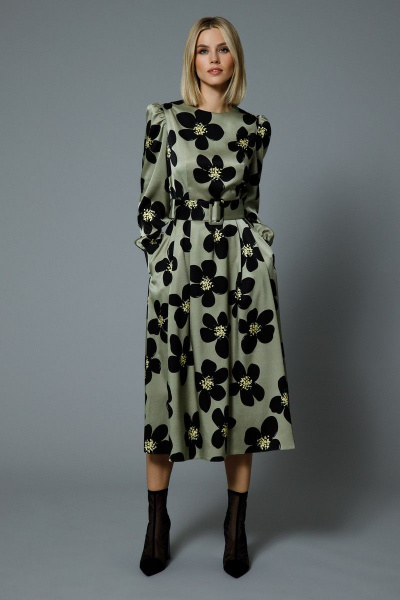 Платье DILIA 0549 мультиколор - фото 3